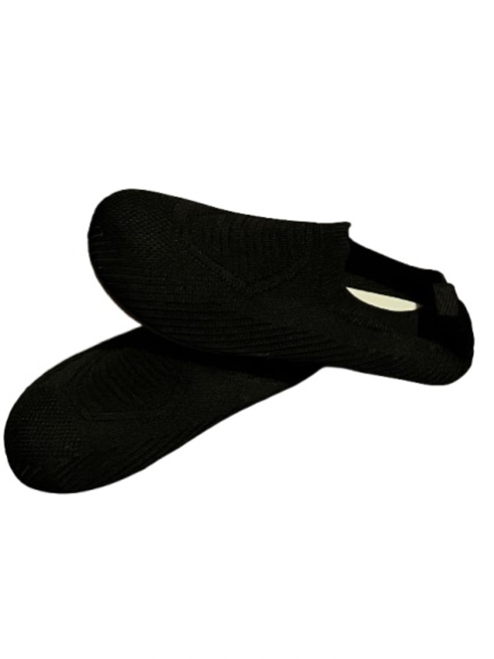 New Without Tags Size 38 (7) Women's Black Slip-On Knit Flats